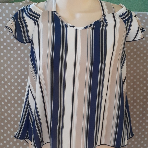 vivace Other - New  shoulder top striped shirt